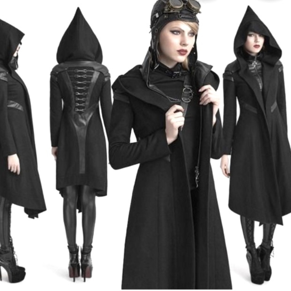 Rare Punk Rave Outcast Dieselpunk Trench Coat